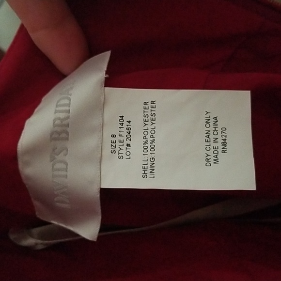 🔥Sizzling🔥 Red Full Length Dress With Matching Scarf - Picture 6 of 9